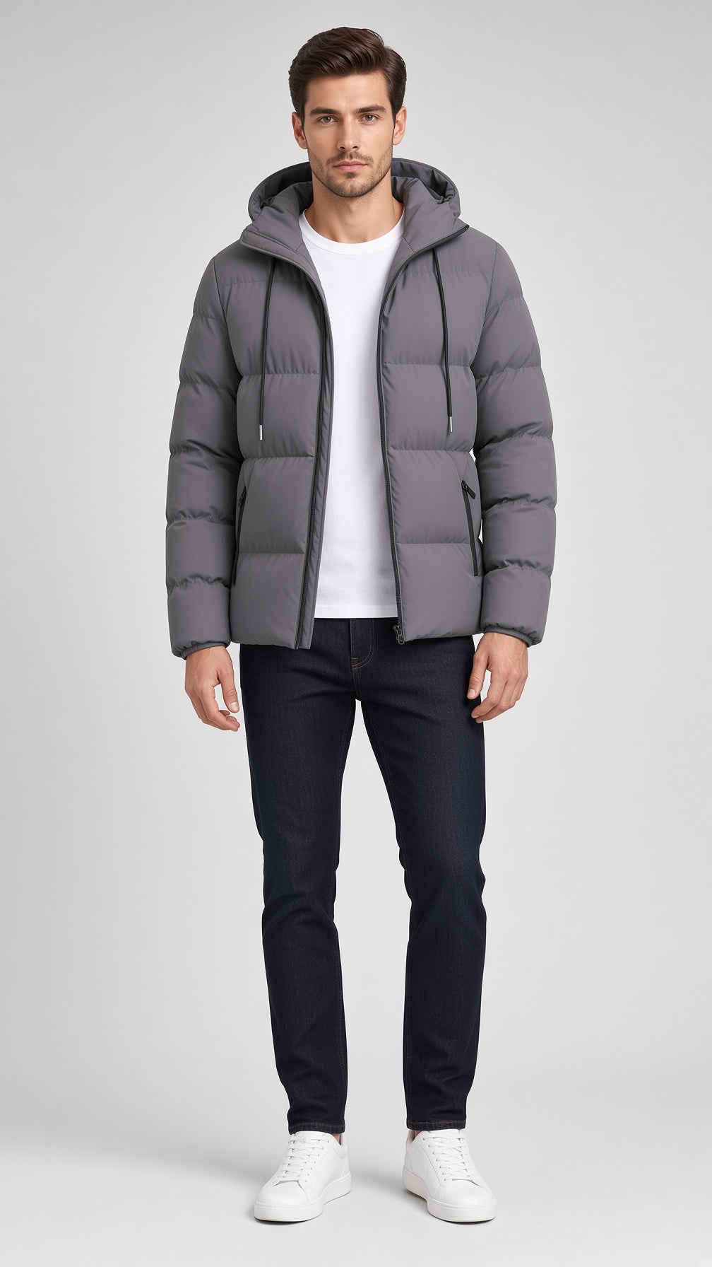 Winterjacke Damen mit Kapuze und lässigem Schnitt - 6 - Annoboutique