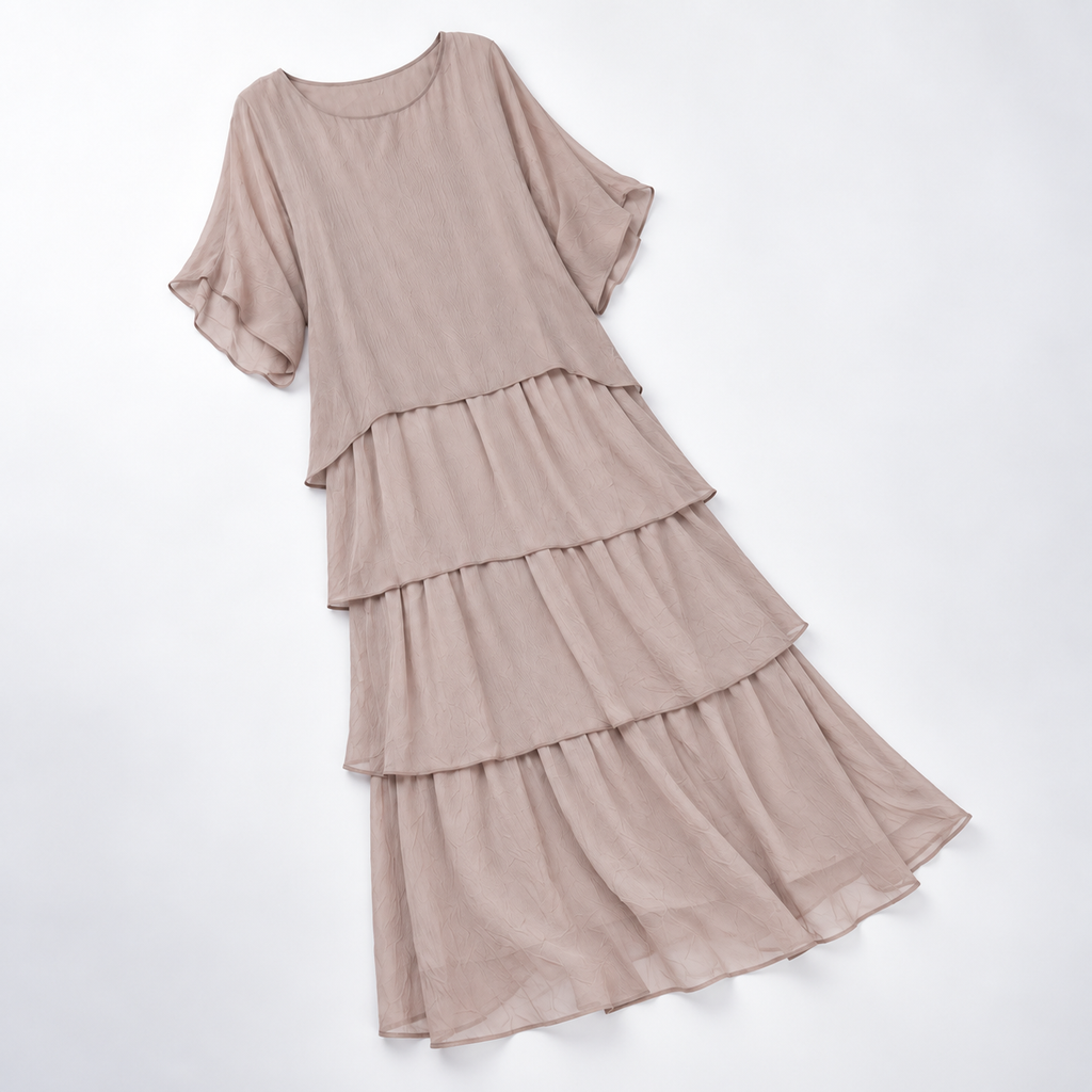 Maxikleid Damen mit A-Linie und lässigem Schnitt - 4 - Annoboutique