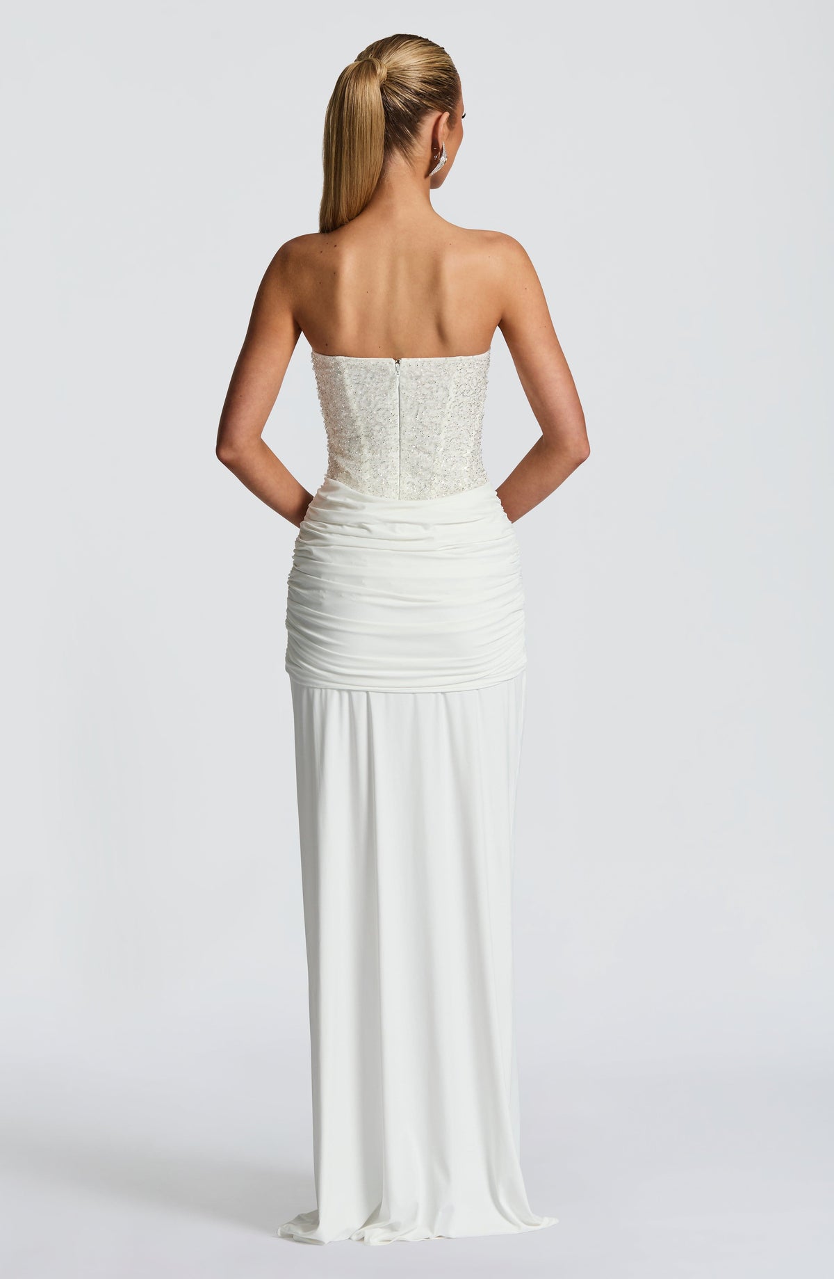 Abendkleid Damen mit tailliertem Schnitt und herzförmigem Ausschnitt - 6 - Annoboutique