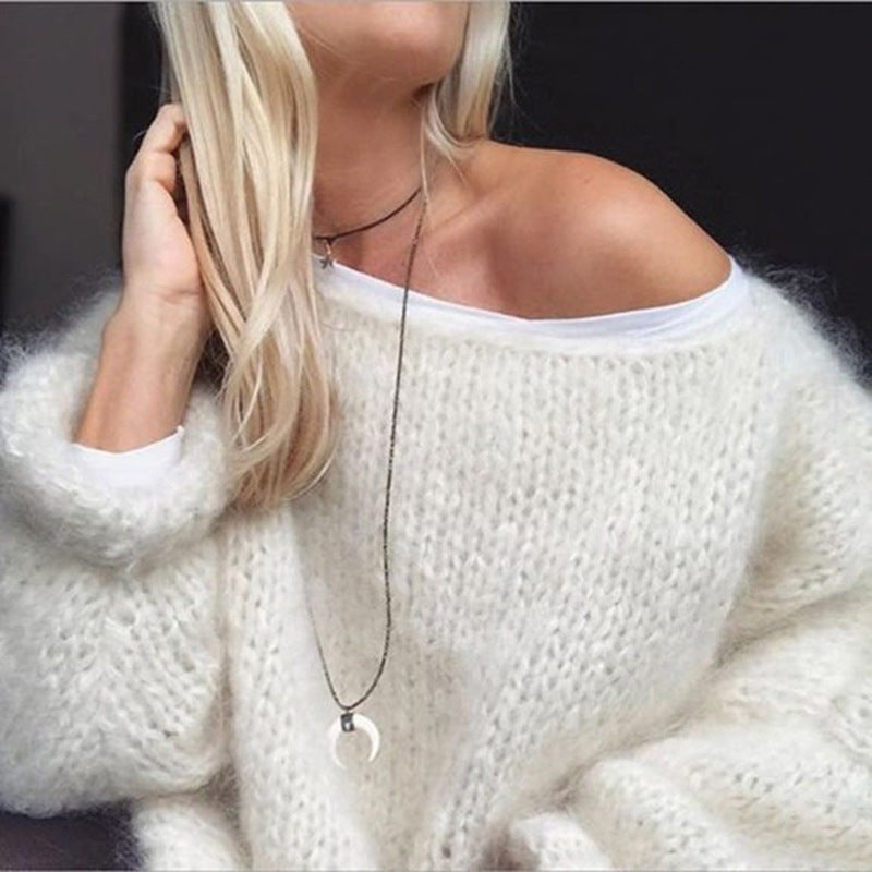 Pullover Damen mit weitem Schnitt und lässigen Ärmeln - 2 - Annoboutique