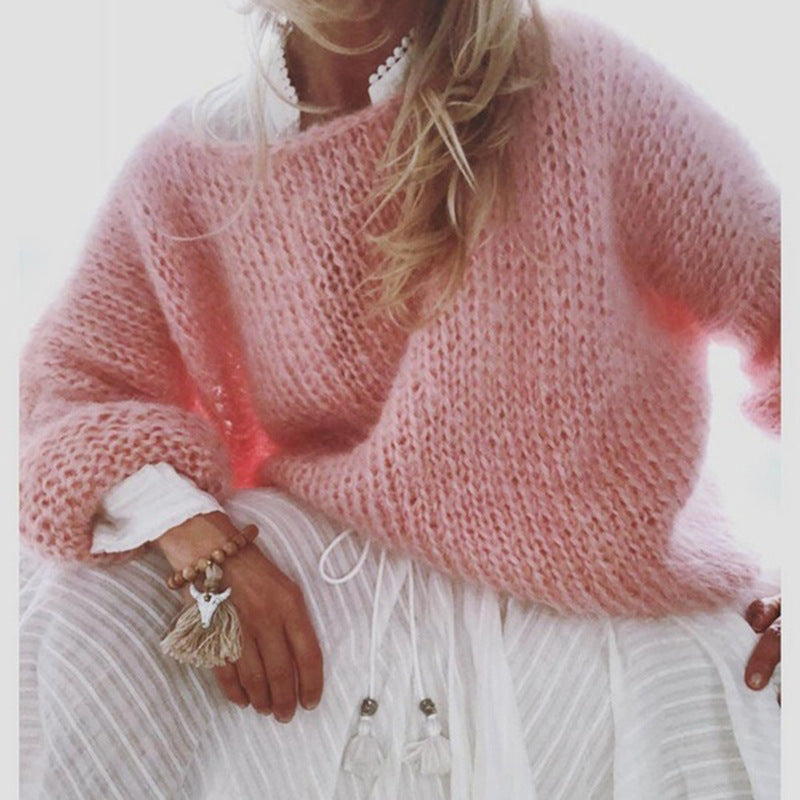 Pullover Damen mit weitem Schnitt und lässigen Ärmeln - 4 - Annoboutique