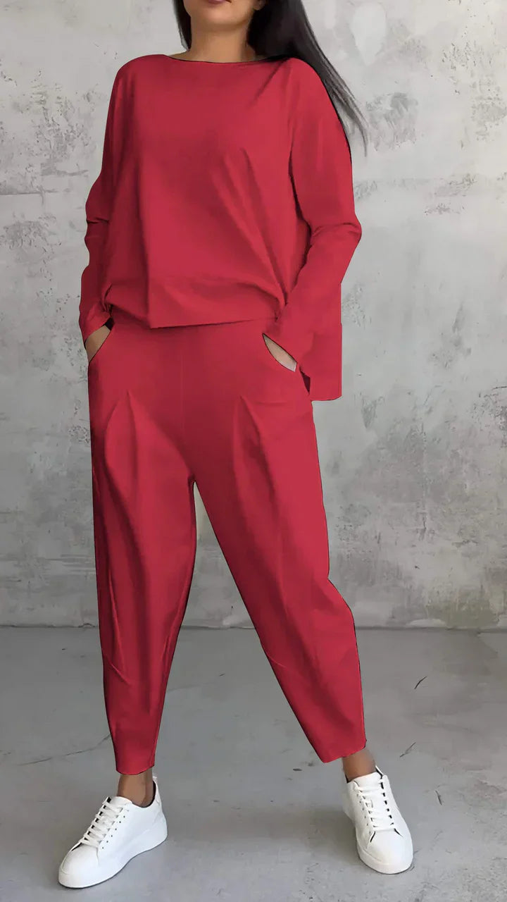Lässiges Damen-Outfit mit weitem Schnitt und praktischen Taschen - 6 - Annoboutique