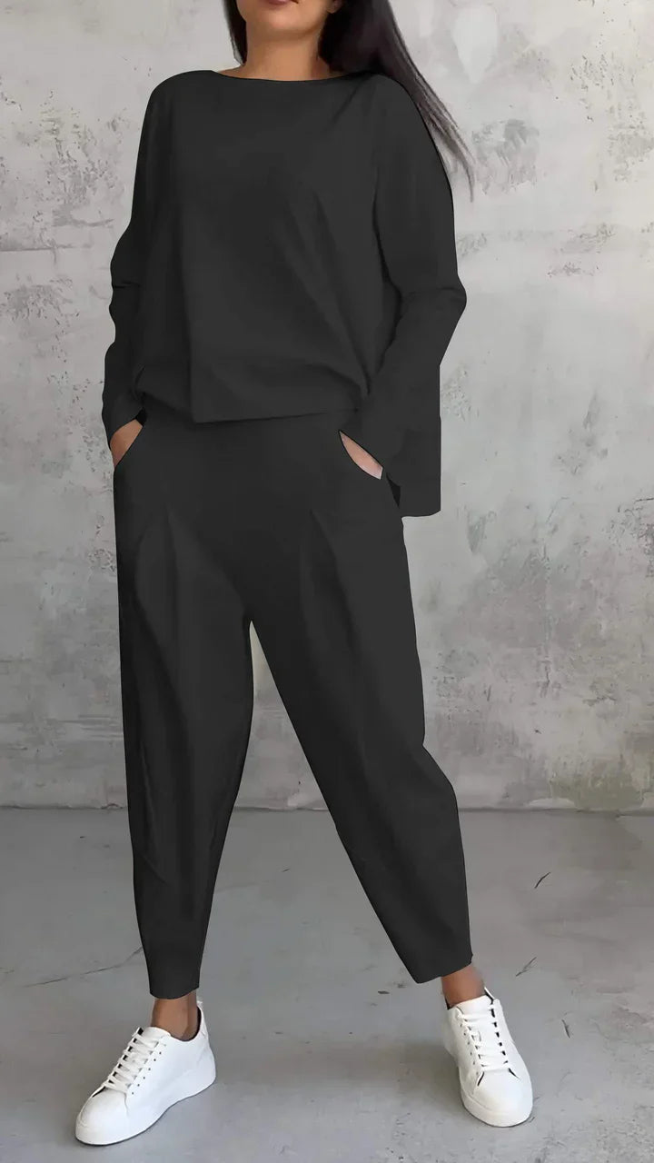 Lässiges Damen-Outfit mit weitem Schnitt und praktischen Taschen - 7 - Annoboutique
