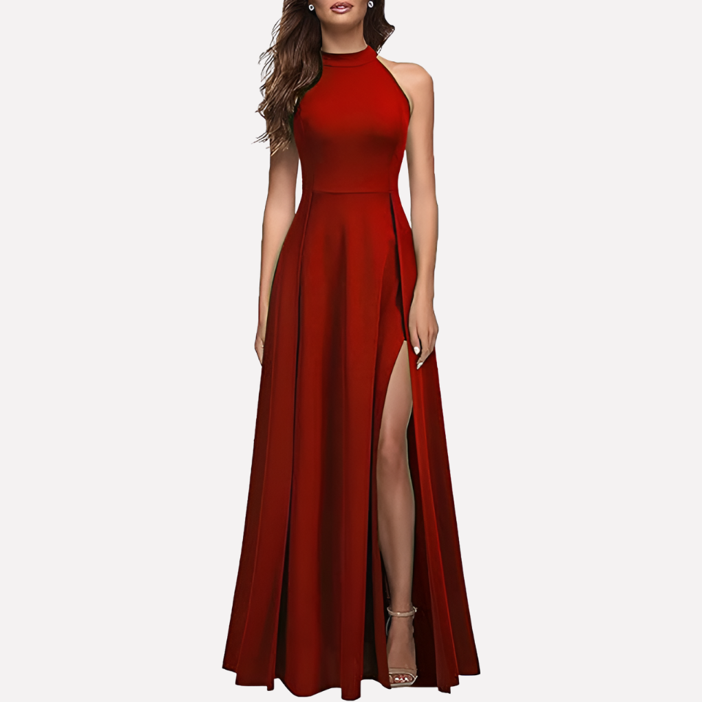 Abendkleid Damen mit hohem Schlitz und figurbetontem Schnitt - 3 - Annoboutique