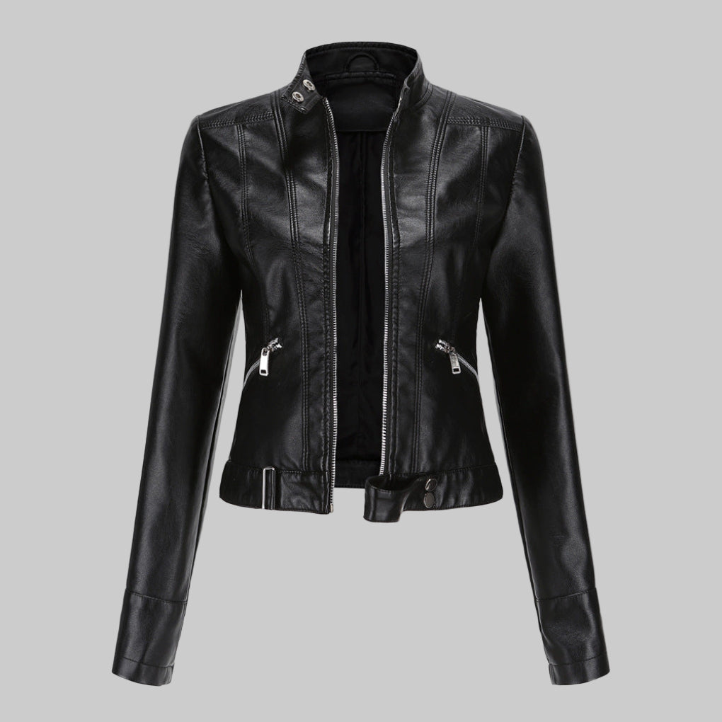 Damenjacke mit Stehkragen und tailliertem Schnitt - 1 - Annoboutique