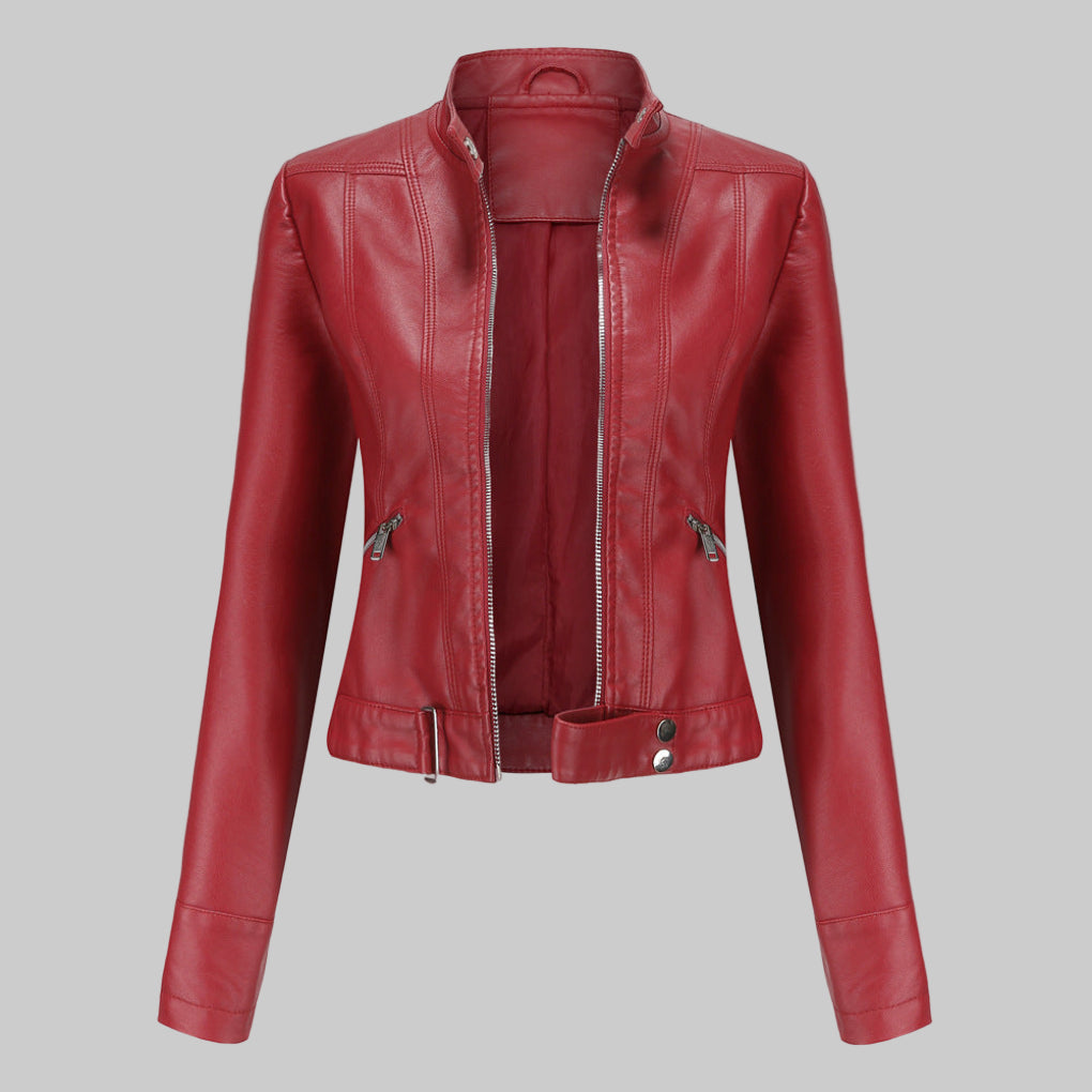 Damenjacke mit Stehkragen und tailliertem Schnitt - 5 - Annoboutique