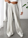 Bequeme Damenhose mit weitem Schnitt und elastischem Bund - 1 - Annoboutique