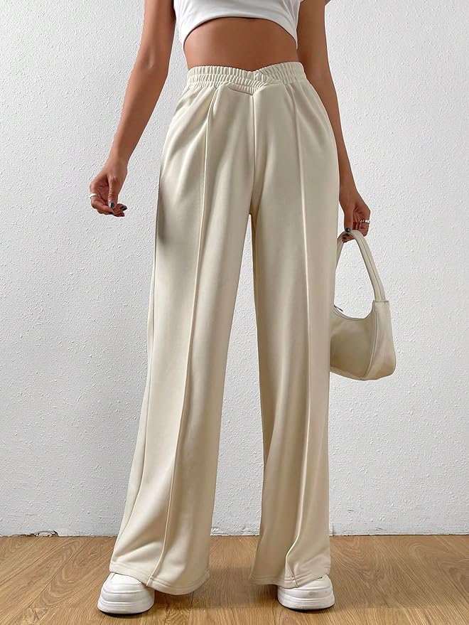 Bequeme Damenhose mit weitem Schnitt und elastischem Bund - 3 - Annoboutique