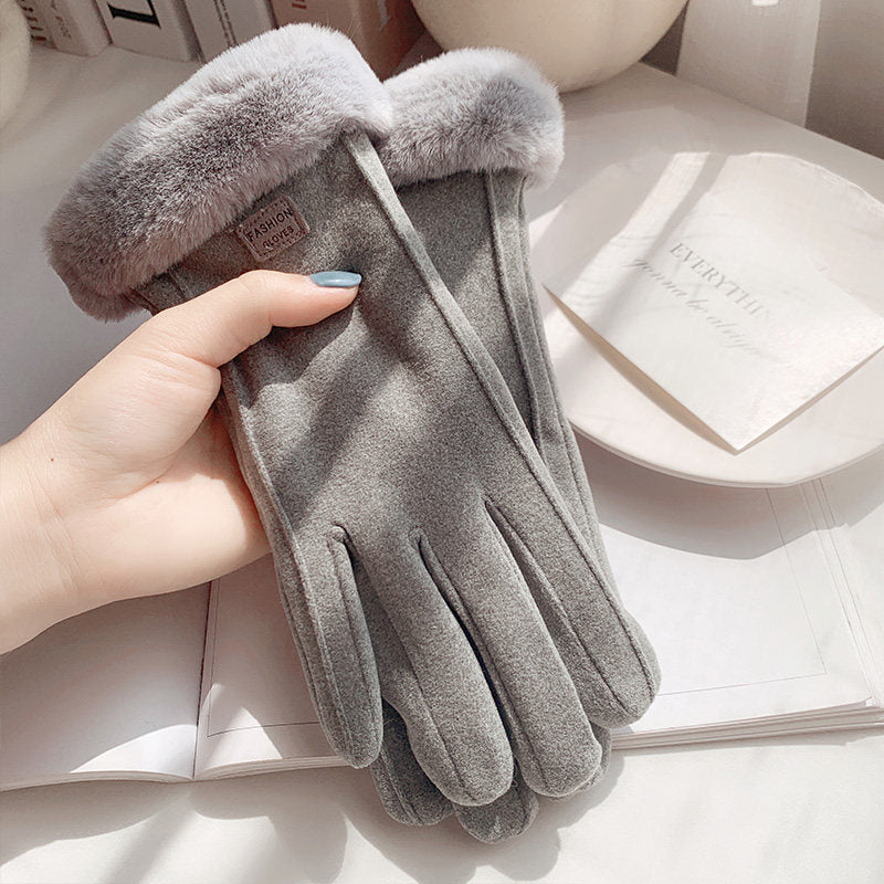 Elegante Damenhandschuhe mit weichem Futter und Touchscreen-Funktion - 5 - Annoboutique
