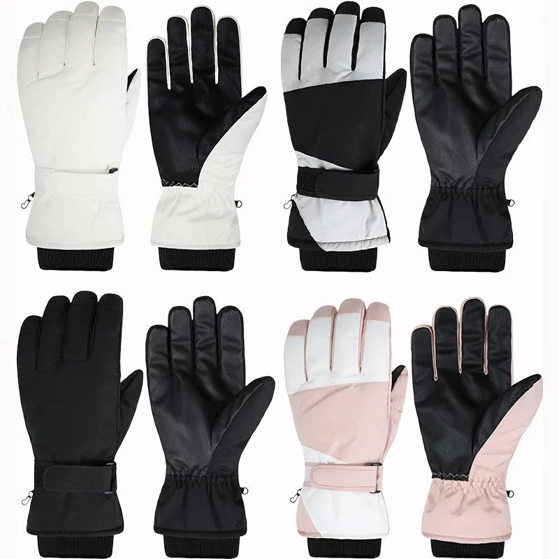 Damen Winterhandschuhe mit elastischem Bündchen und modernem Design - 4 - Annoboutique