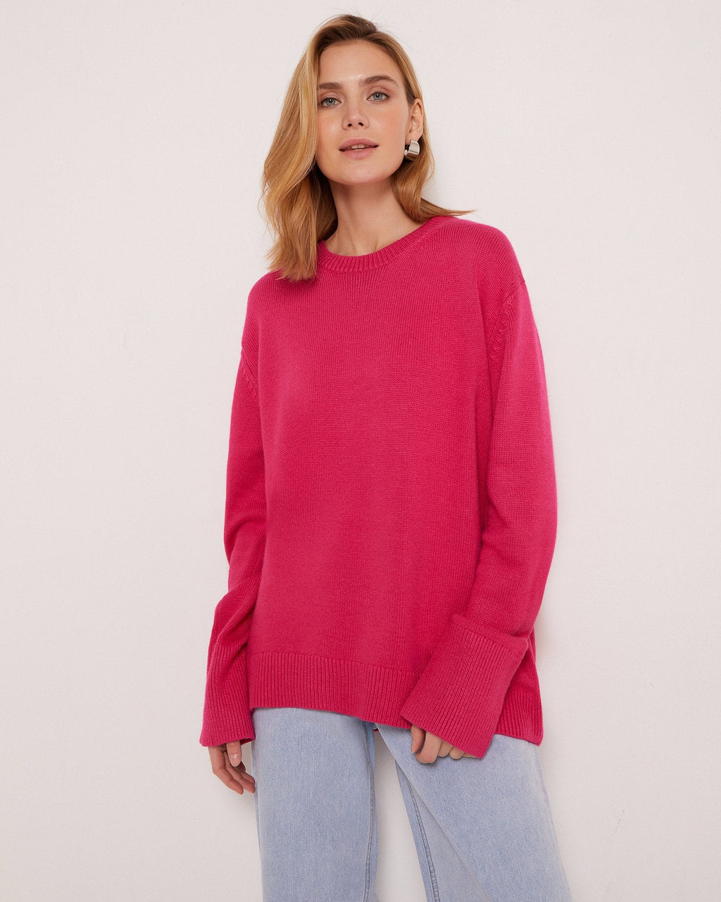 Pullover Damen mit Rundhalsausschnitt und lässiger Passform - 7 - Annoboutique