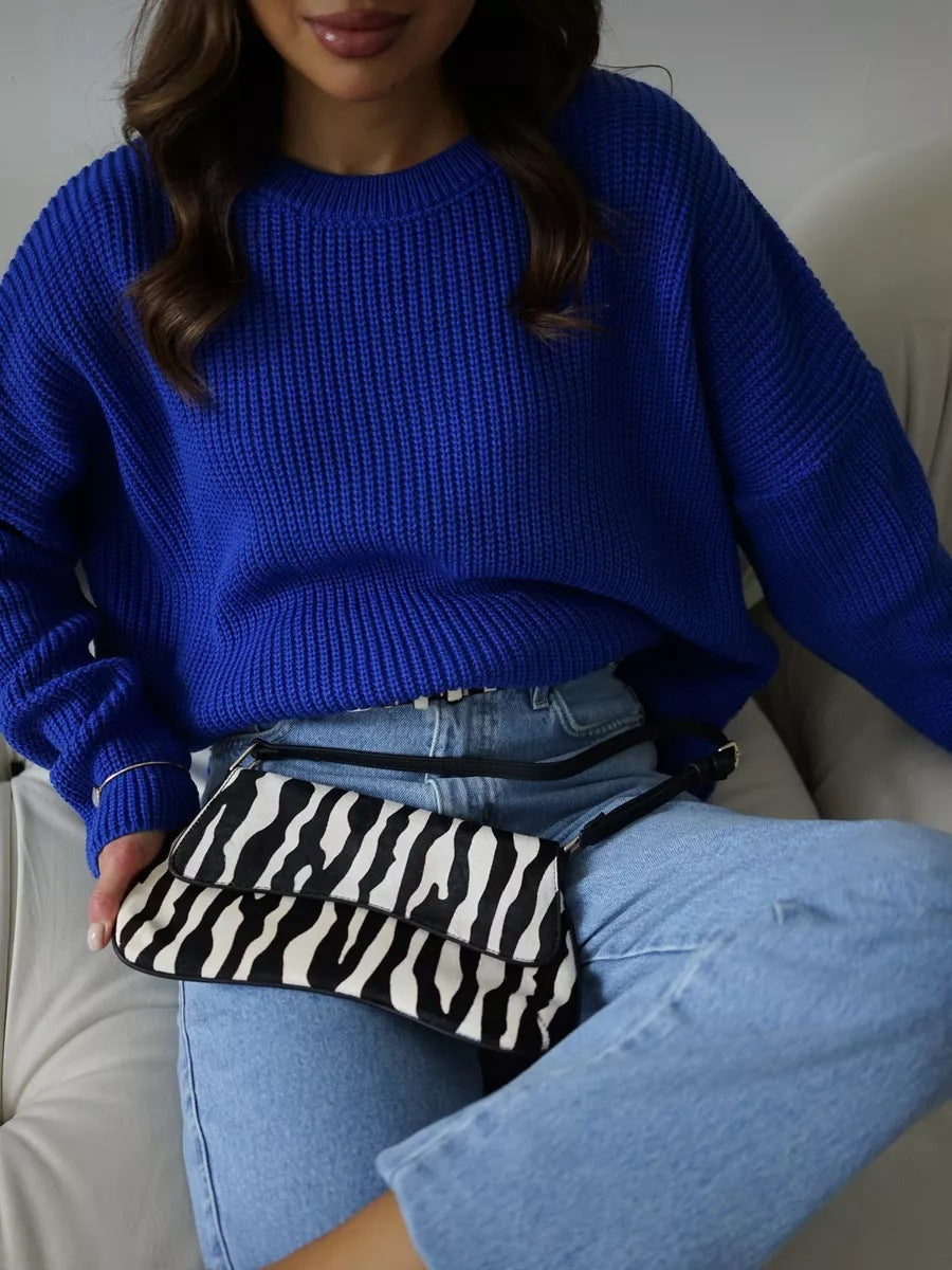 Pullover Damen mit Rundhalsausschnitt und lässigem Schnitt - 6 - Annoboutique