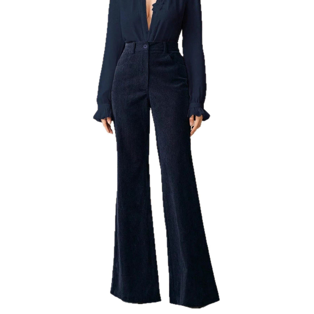 Hosen Damen mit Hohem Bund und Flared Schnitt - 5 - Annoboutique