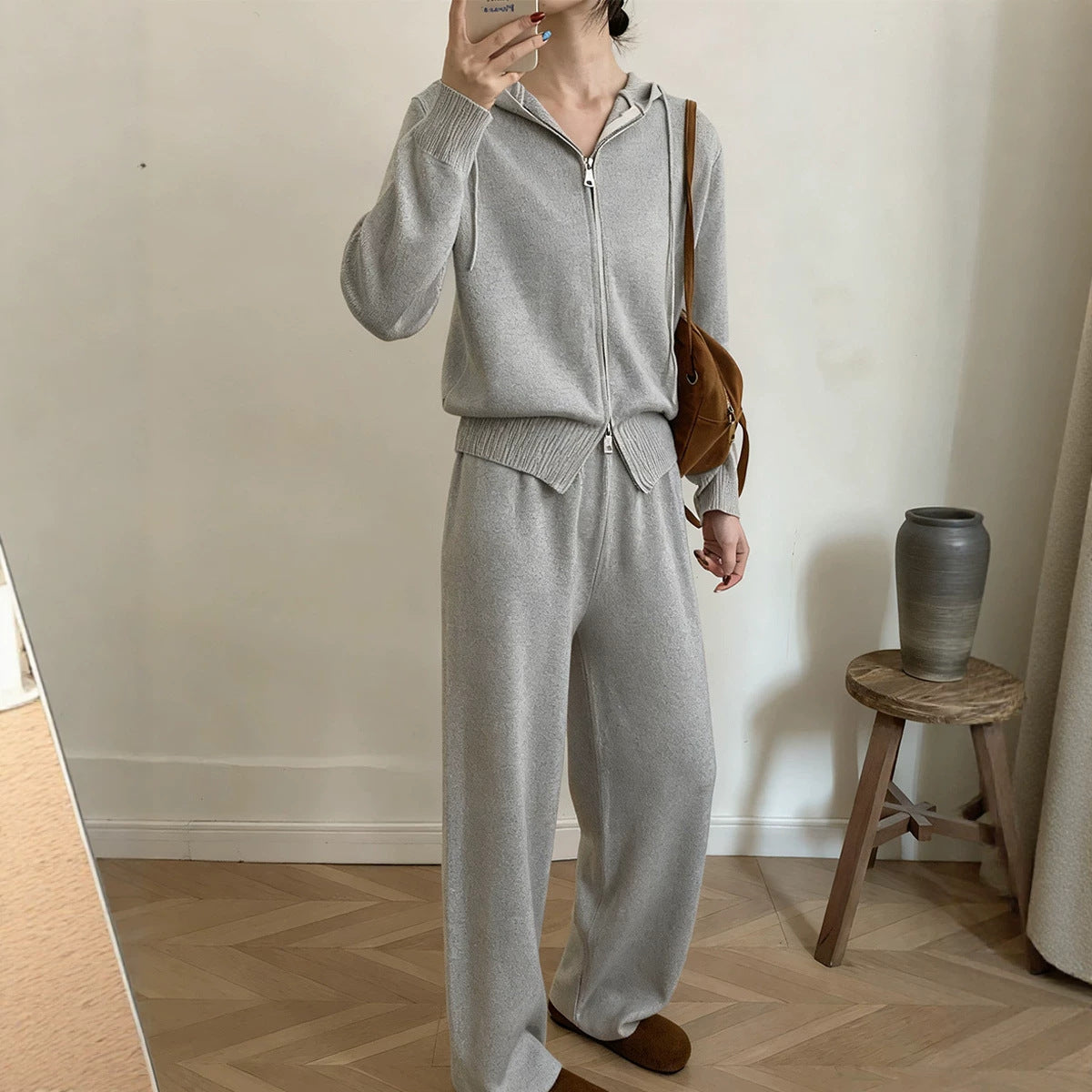 Damen Lounge Set mit Kapuze und bequemer Passform - 2 - Annoboutique