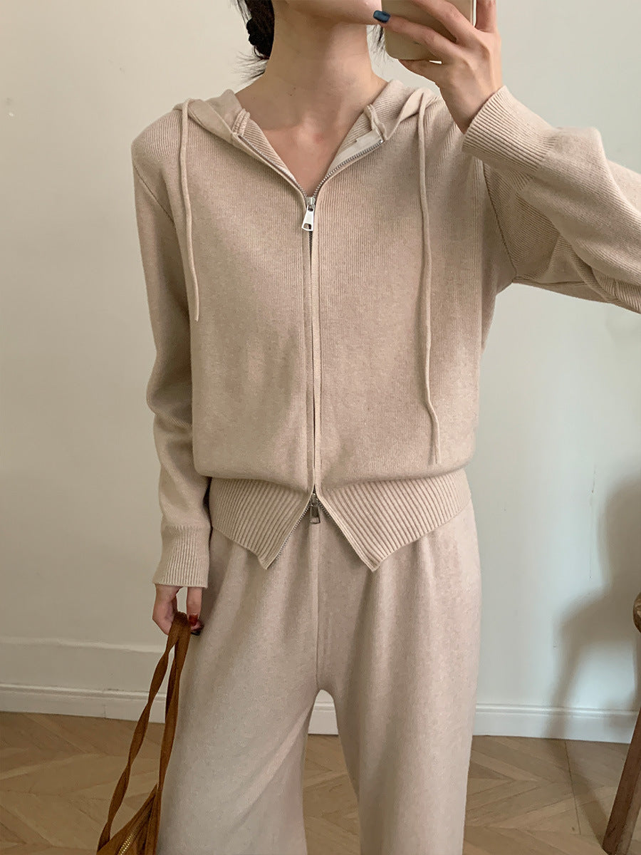 Damen Lounge Set mit Kapuze und bequemer Passform - 6 - Annoboutique