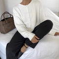 Cardigan Damen mit Knopfdesign und lässigem Schnitt - 7 - Annoboutique