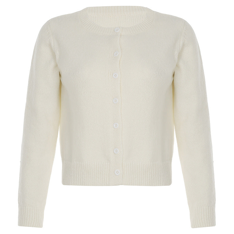 Damen Cardigan mit Knopfdetails und Rundhalsausschnitt - 2 - Annoboutique