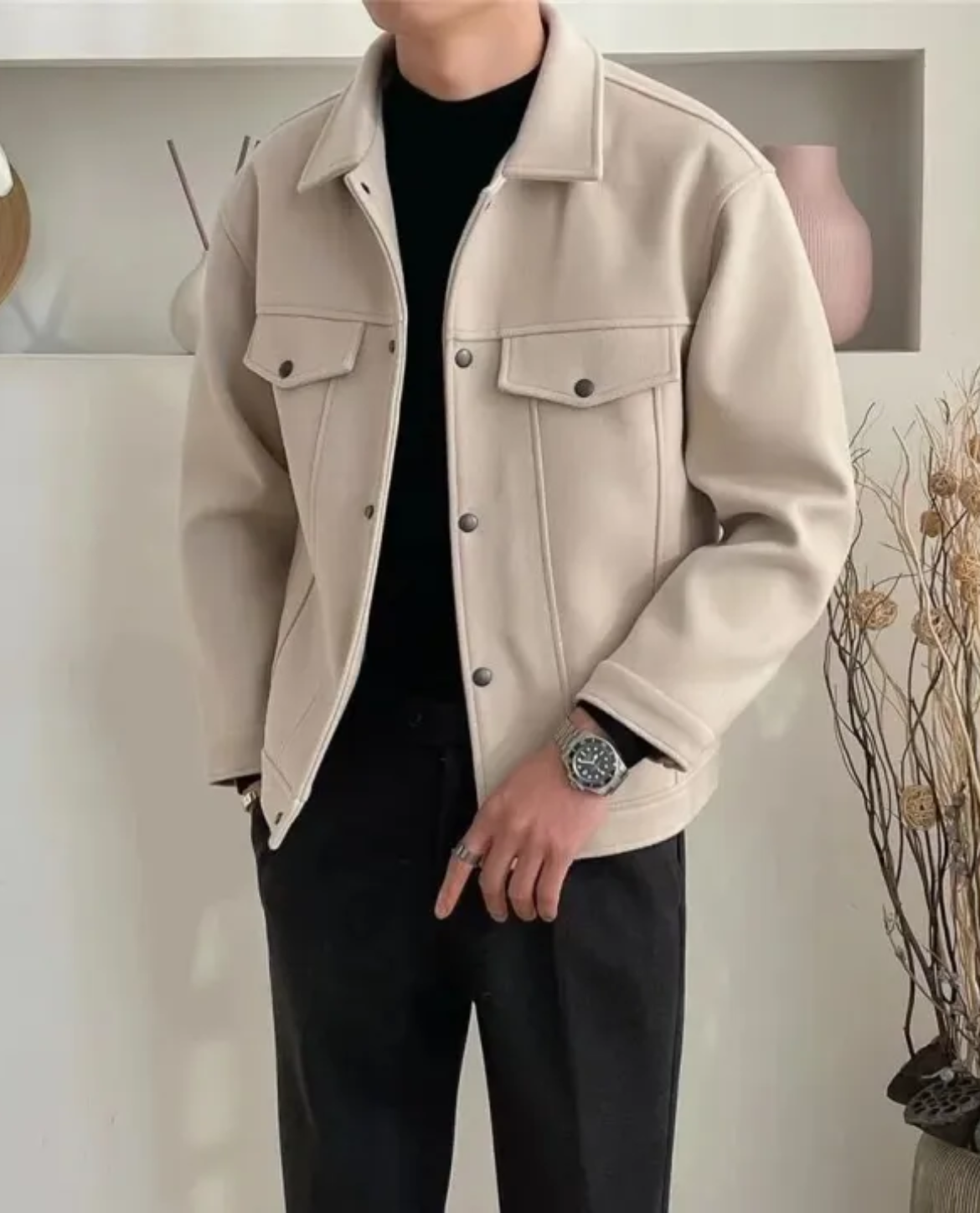 Damen Jacke mit praktischen Taschen und modernem Schnitt - 1 - Annoboutique