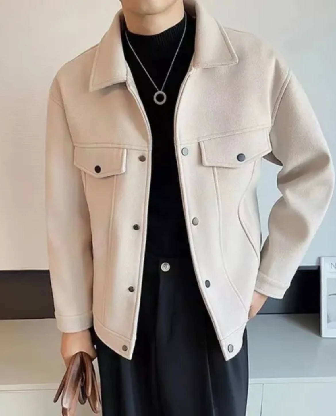 Damen Jacke mit praktischen Taschen und modernem Schnitt - 2 - Annoboutique
