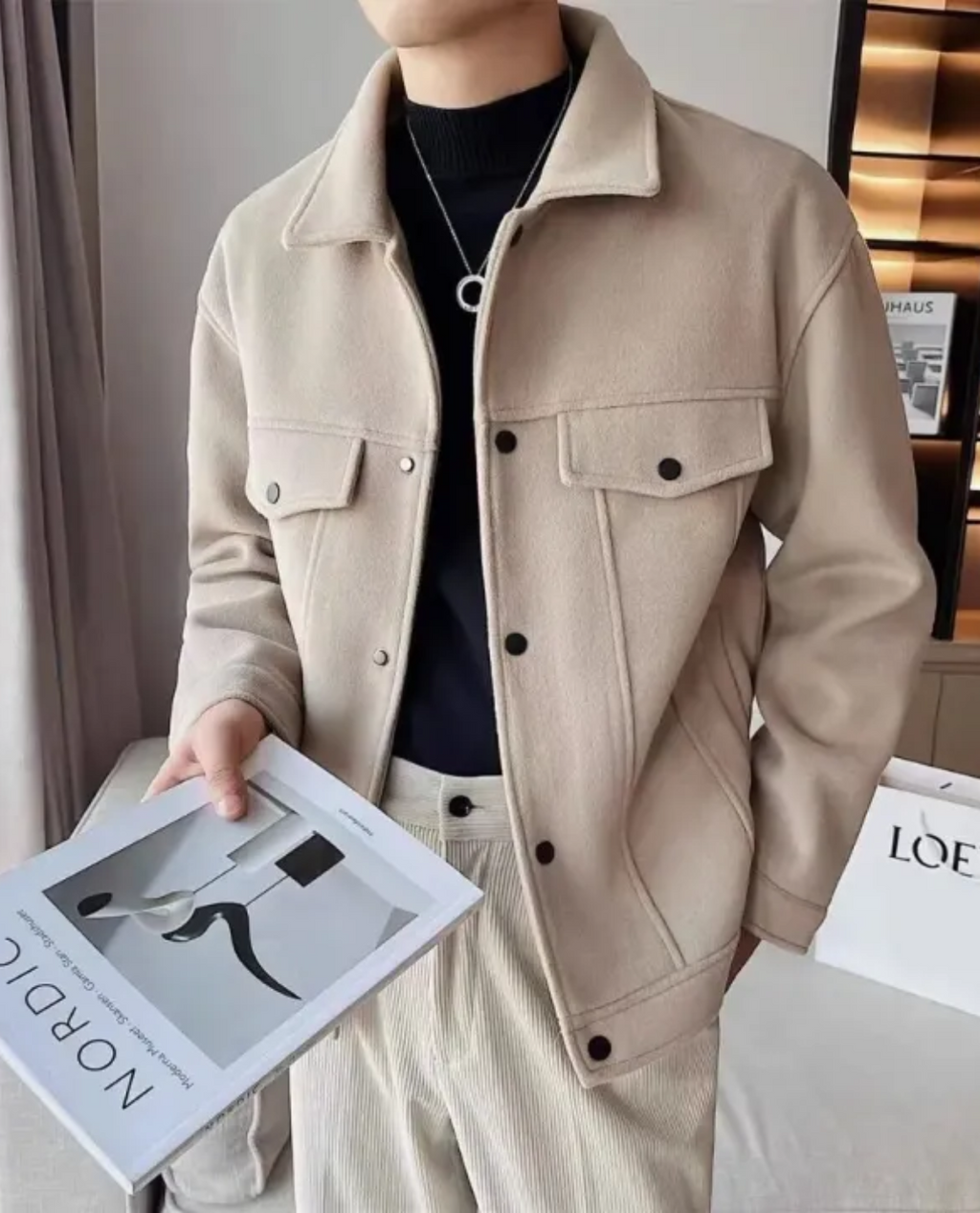 Damen Jacke mit praktischen Taschen und modernem Schnitt - 3 - Annoboutique
