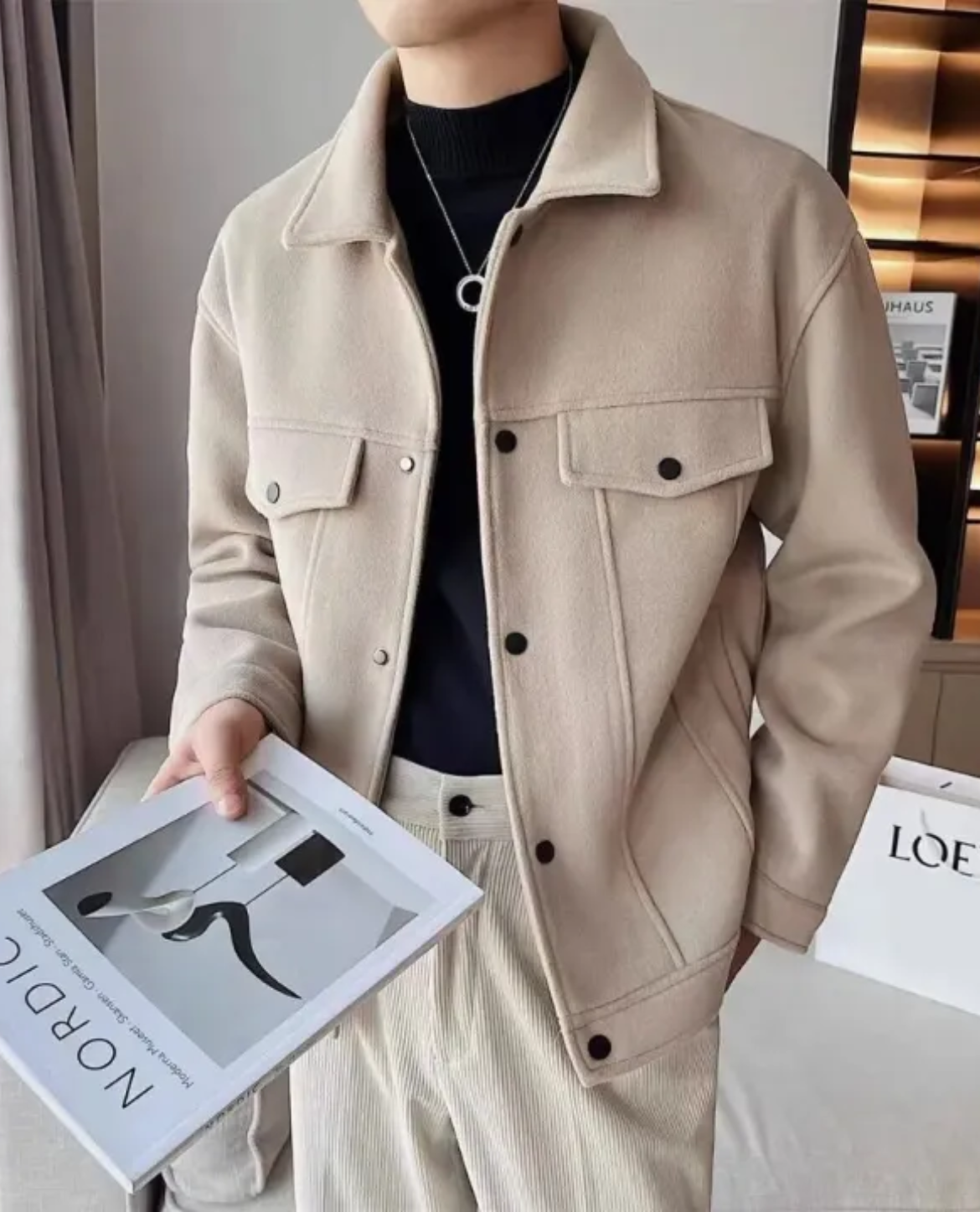 Damen Jacke mit praktischen Taschen und modernem Schnitt - 3 - Annoboutique