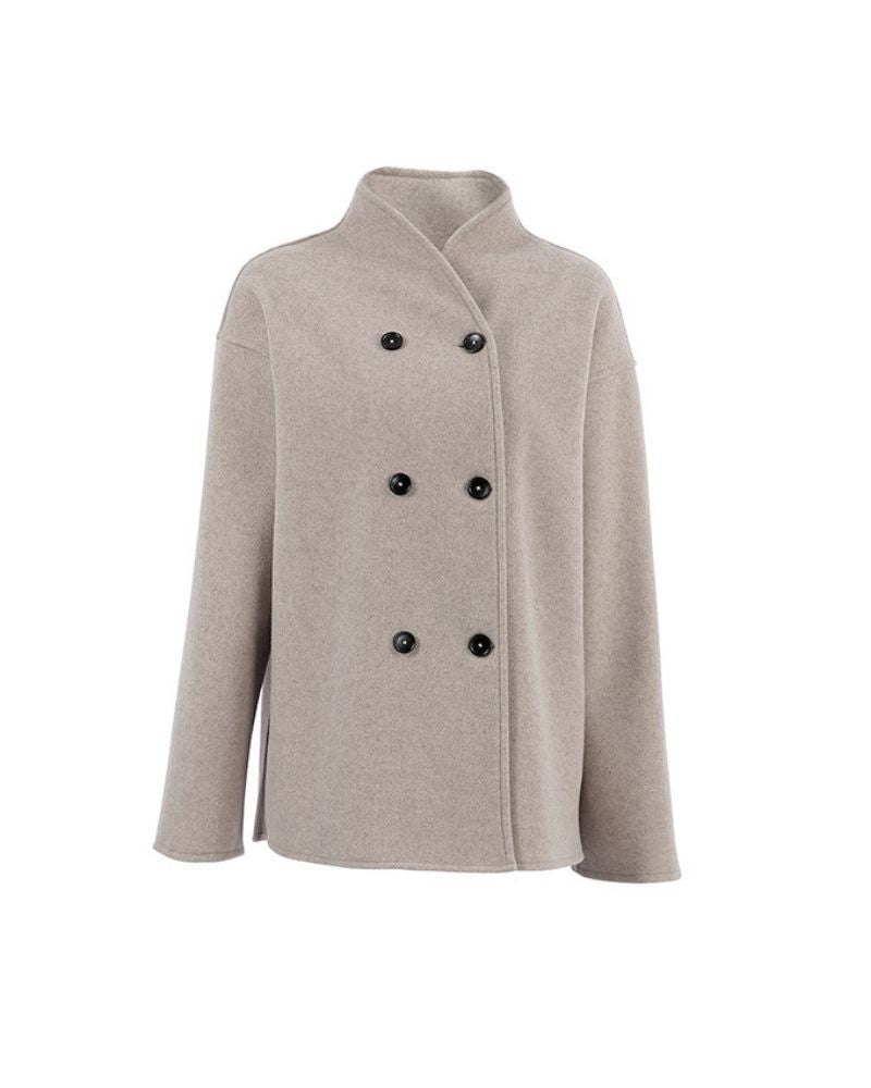 Damen Jacke mit Doppelreiher Schnitt und lässigem Design - 6 - Annoboutique