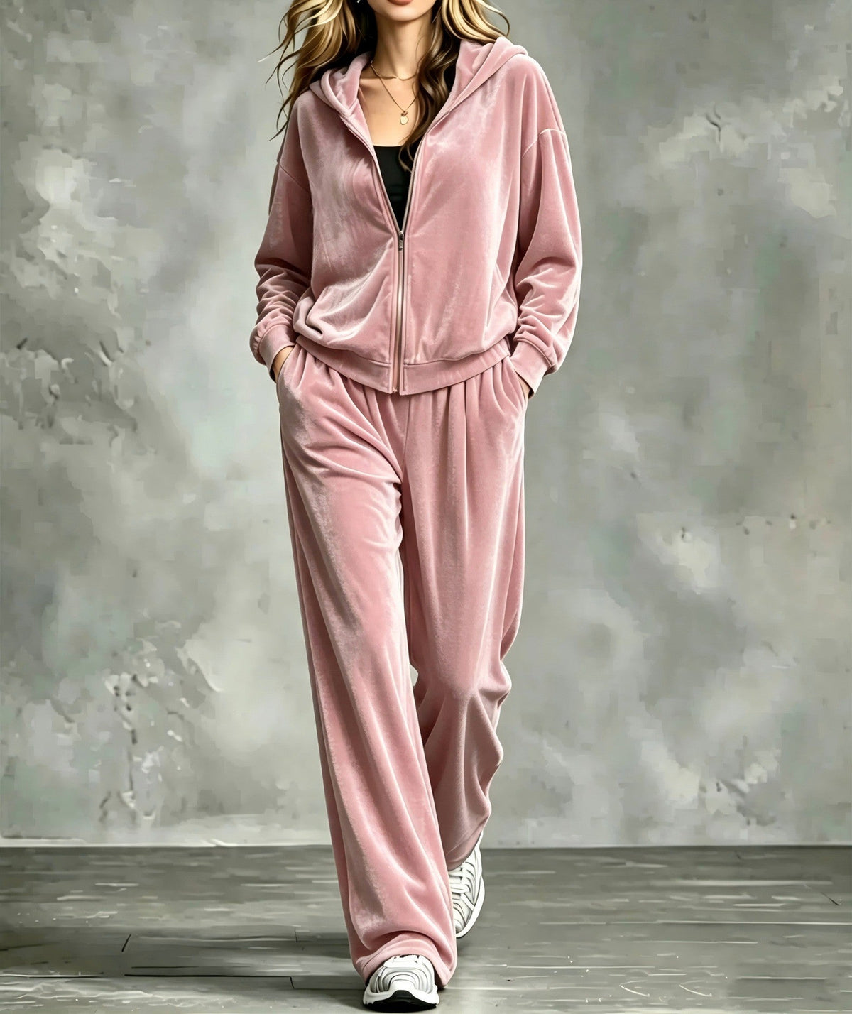 Damen Outfit mit Kapuze und lässigem Schnitt - 5 - Annoboutique