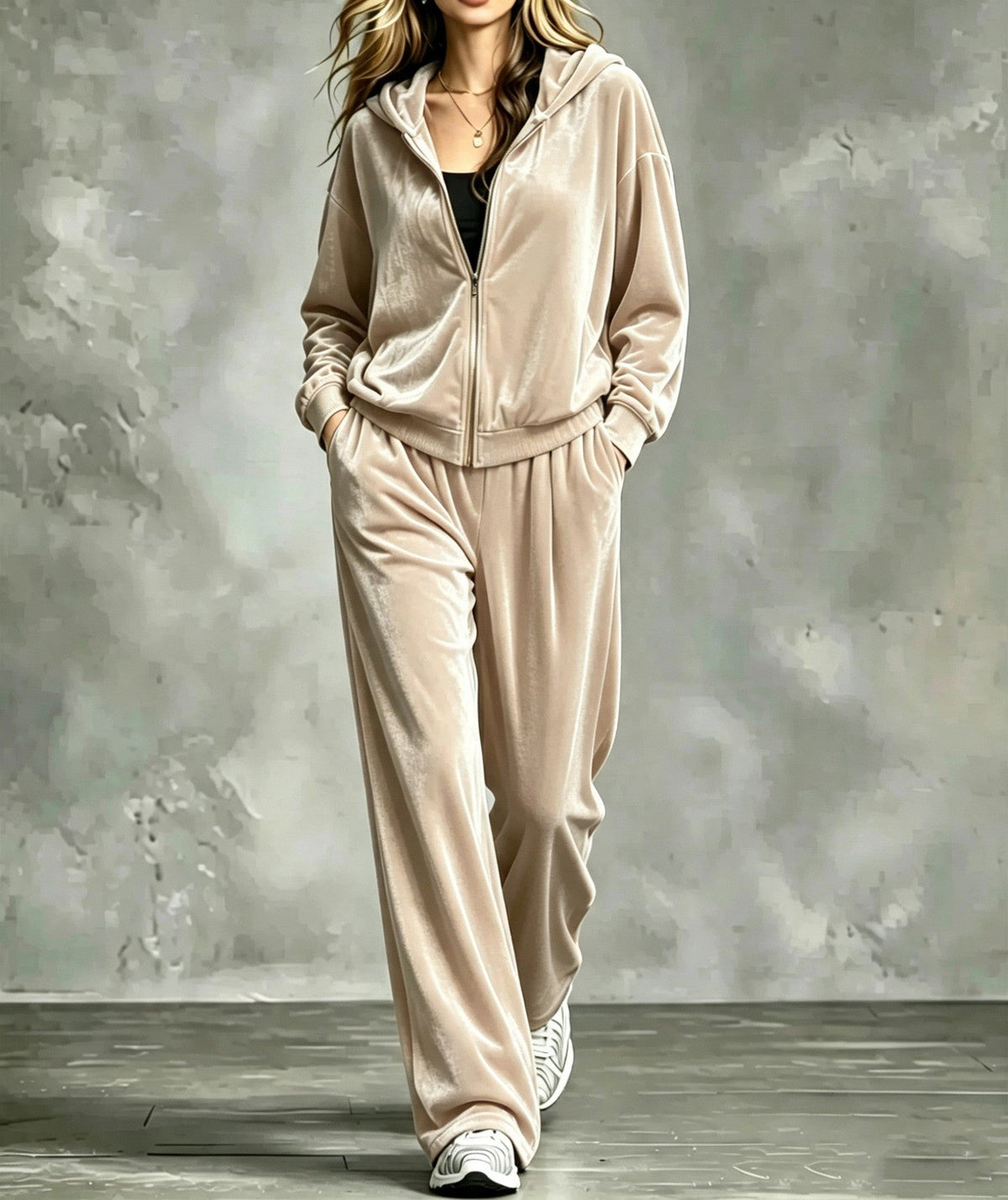 Damen Outfit mit Kapuze und lässigem Schnitt - 6 - Annoboutique