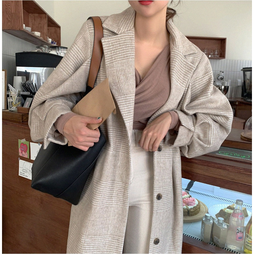 Wickelmantel Damen mit Gürtel und weitem Ärmel - 5 - Annoboutique