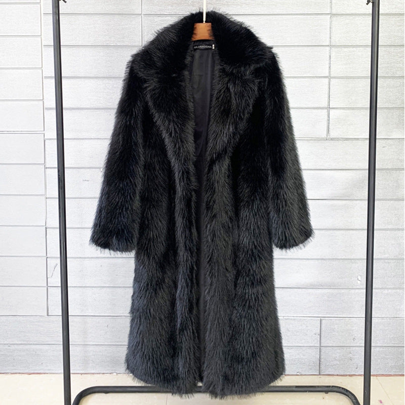 Damen Mantel mit elegantem Kragen und lockerer Passform - 4 - Annoboutique