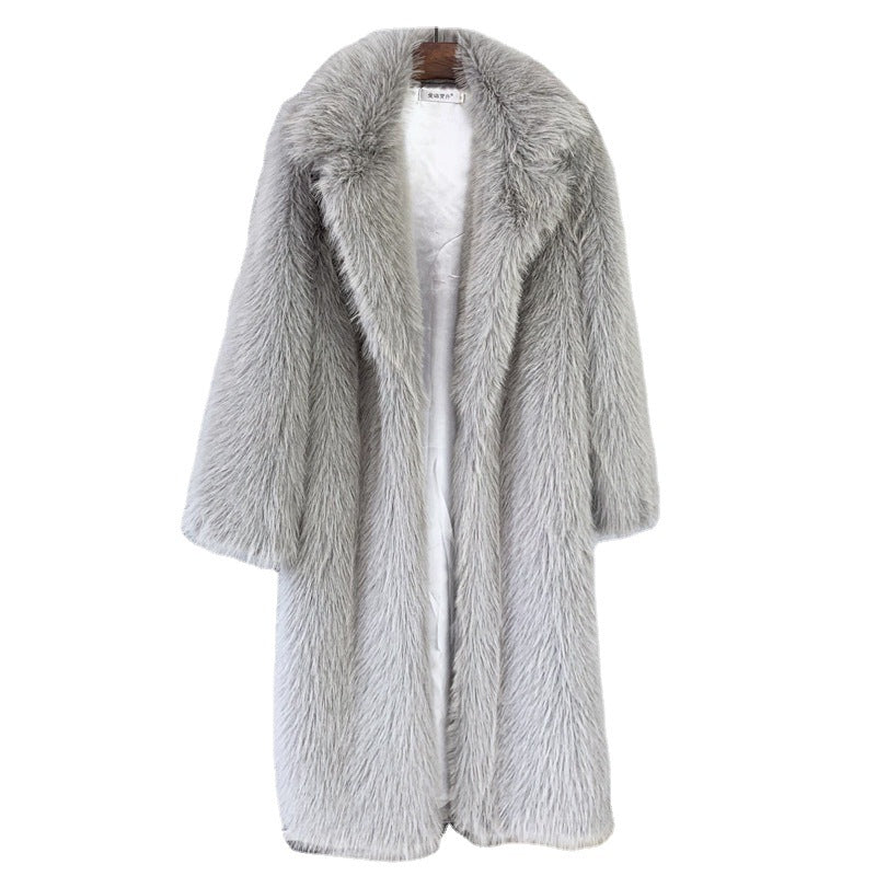 Damen Mantel mit elegantem Kragen und lockerer Passform - 5 - Annoboutique