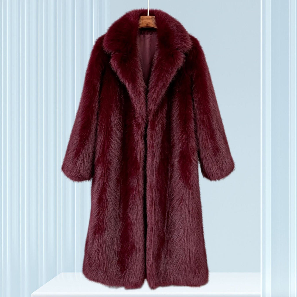 Damen Mantel mit elegantem Kragen und lockerer Passform - 9 - Annoboutique