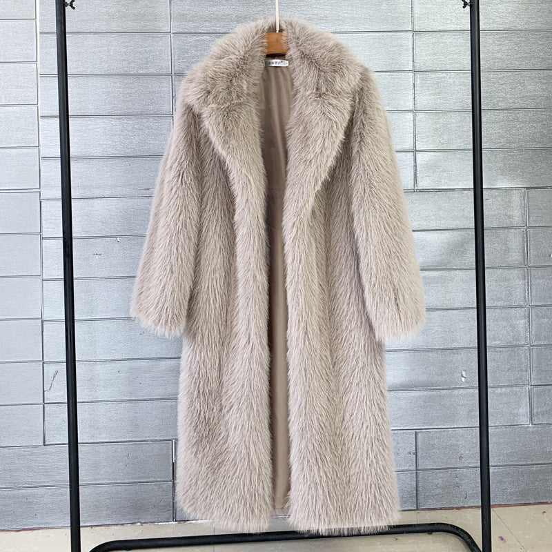 Damen Mantel mit elegantem Kragen und lockerer Passform - 10 - Annoboutique