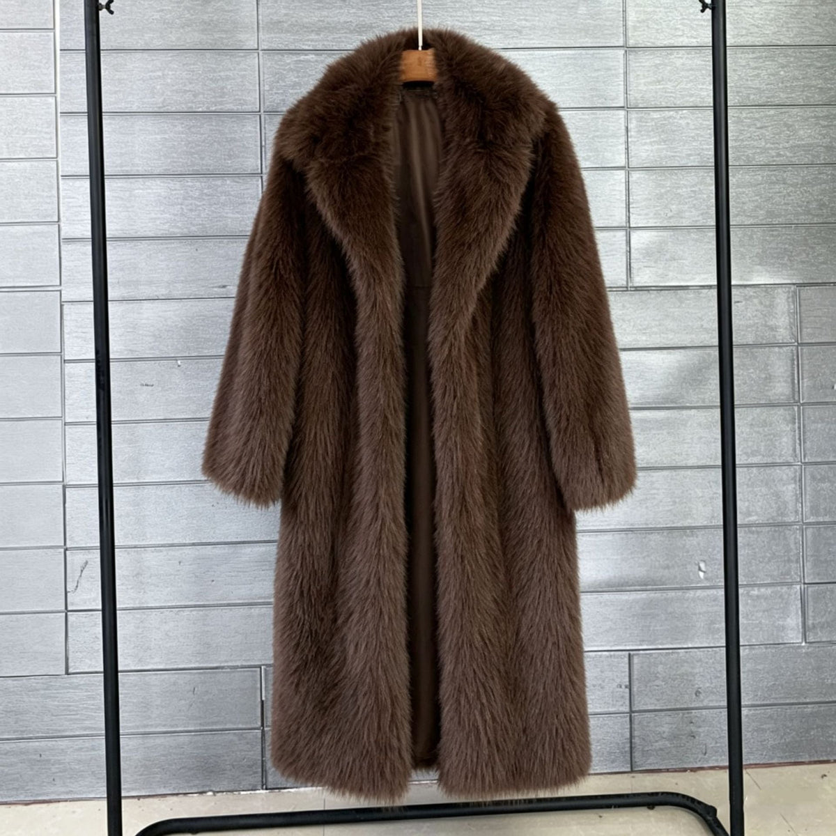 Damen Mantel mit elegantem Kragen und lockerer Passform - 11 - Annoboutique