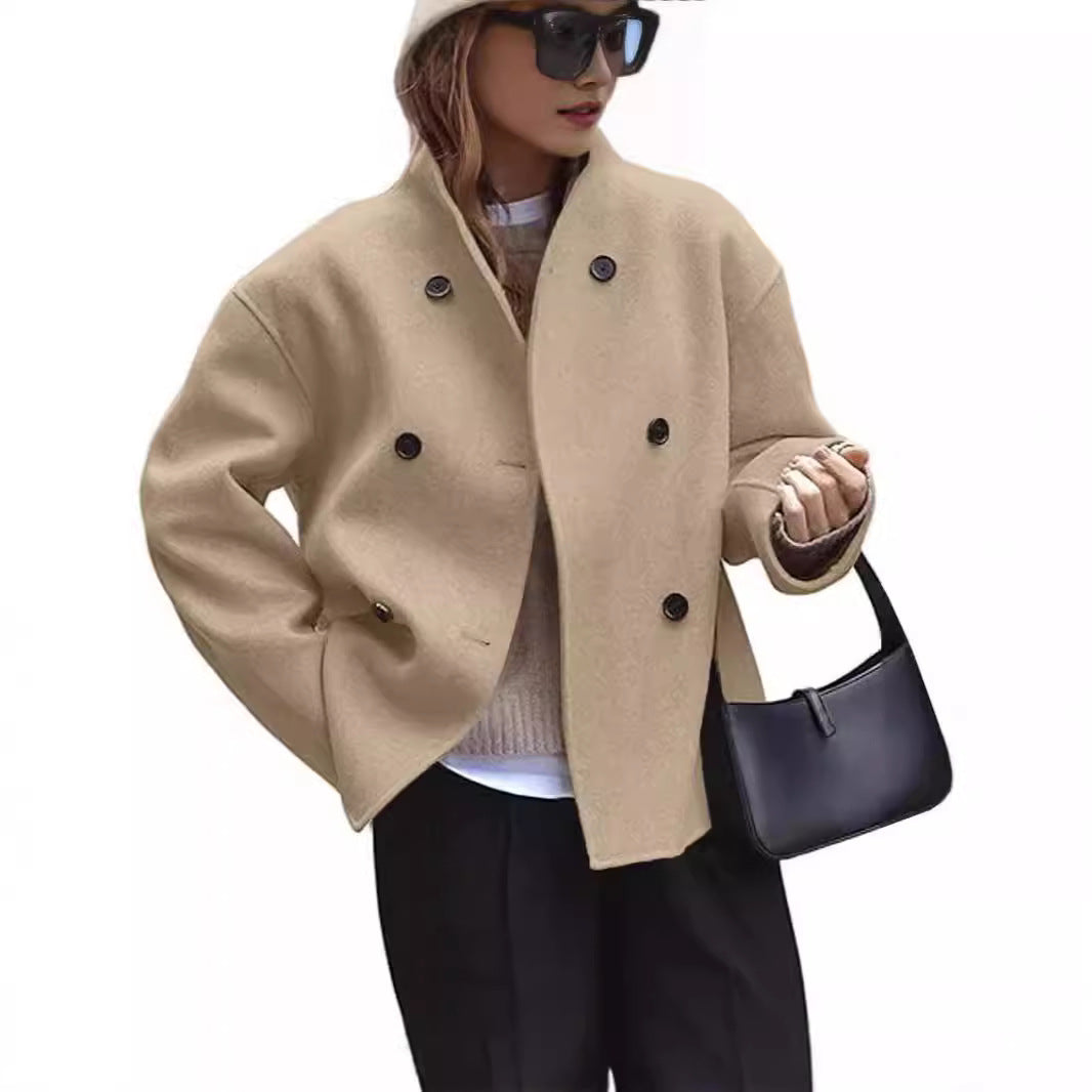 Damen Jacke mit doppeltem Knopfverschluss und lässigem Schnitt - 7 - Annoboutique