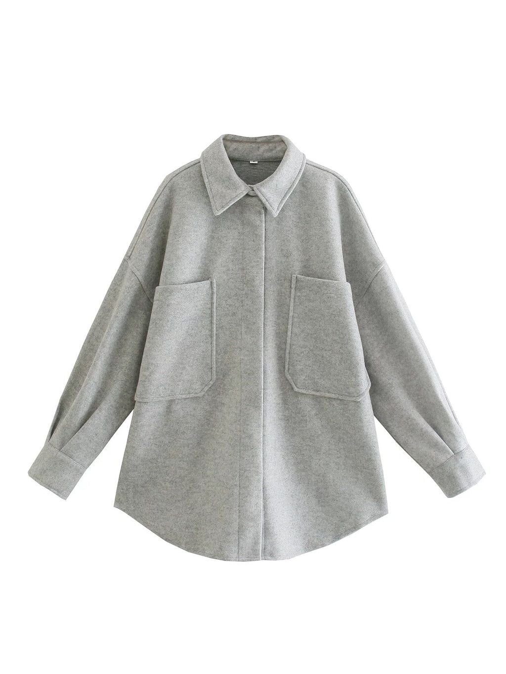 Damenjacke mit Oversized-Schnitt und Taschen - 7 - Annoboutique