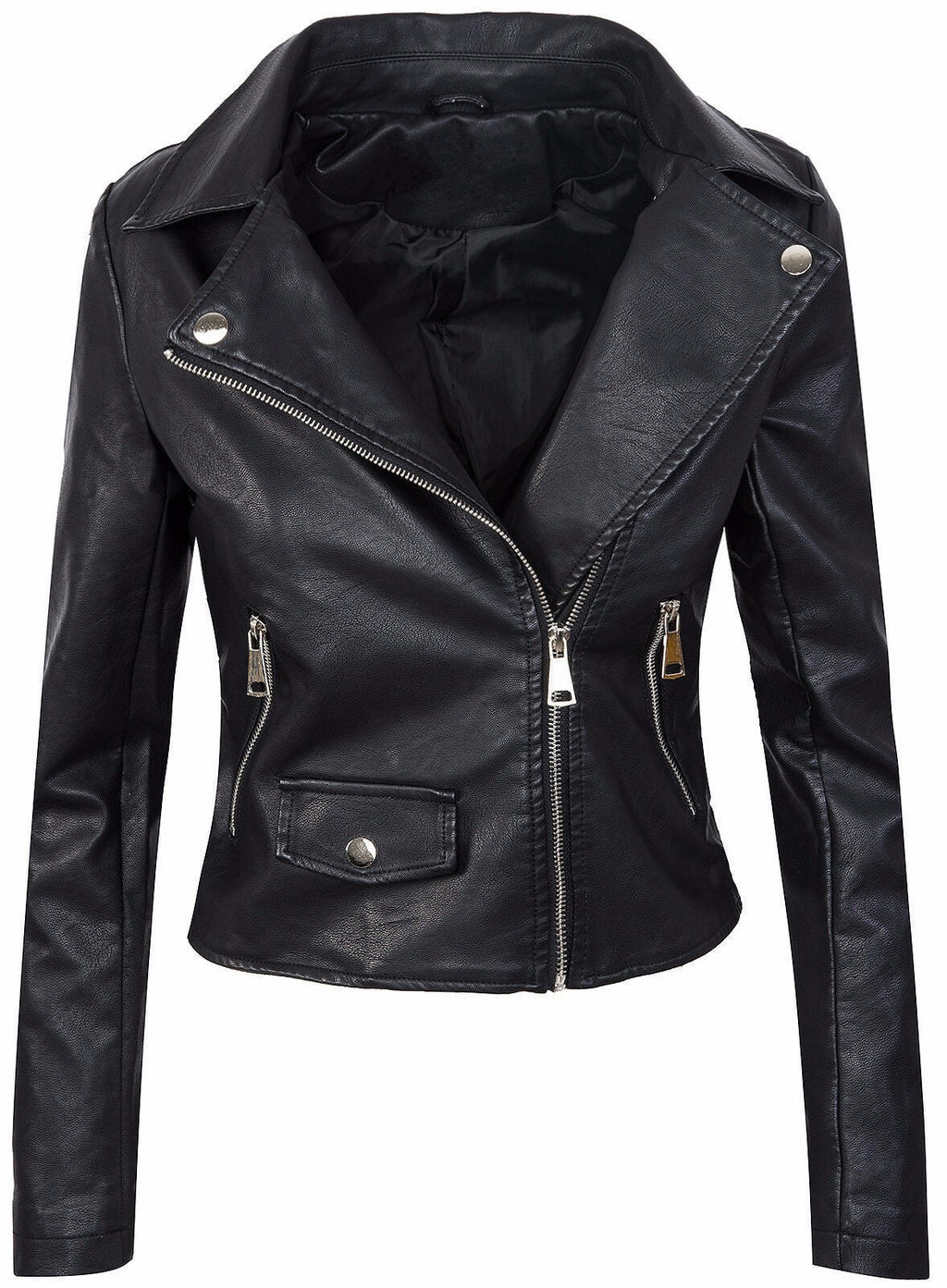 Damen Jacke mit tailliertem Schnitt und modernem Reißverschluss - 2 - Annoboutique