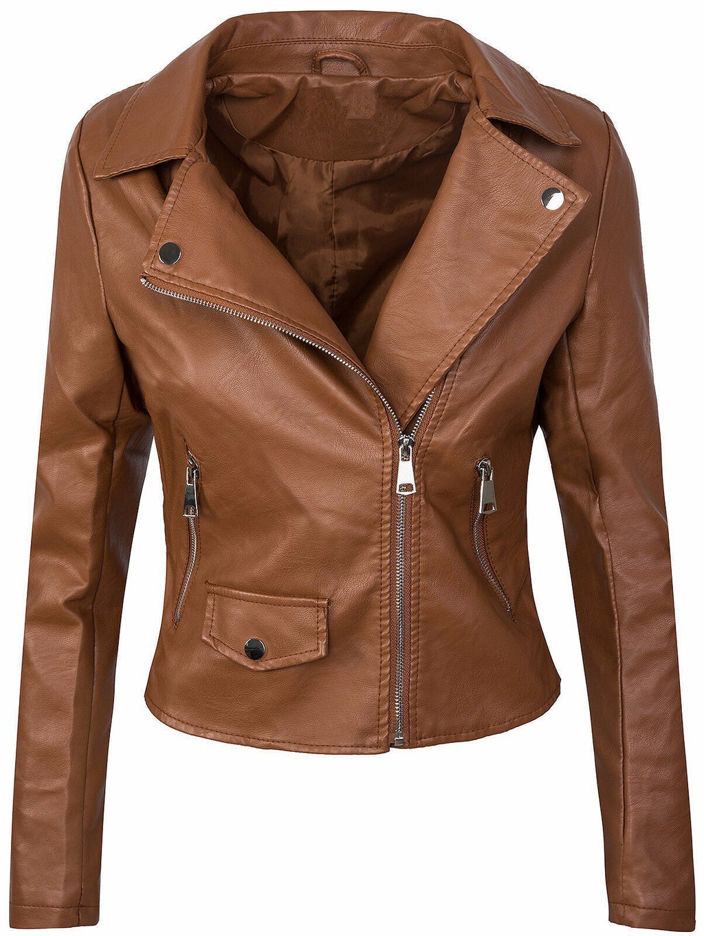 Damen Jacke mit tailliertem Schnitt und modernem Reißverschluss - 3 - Annoboutique