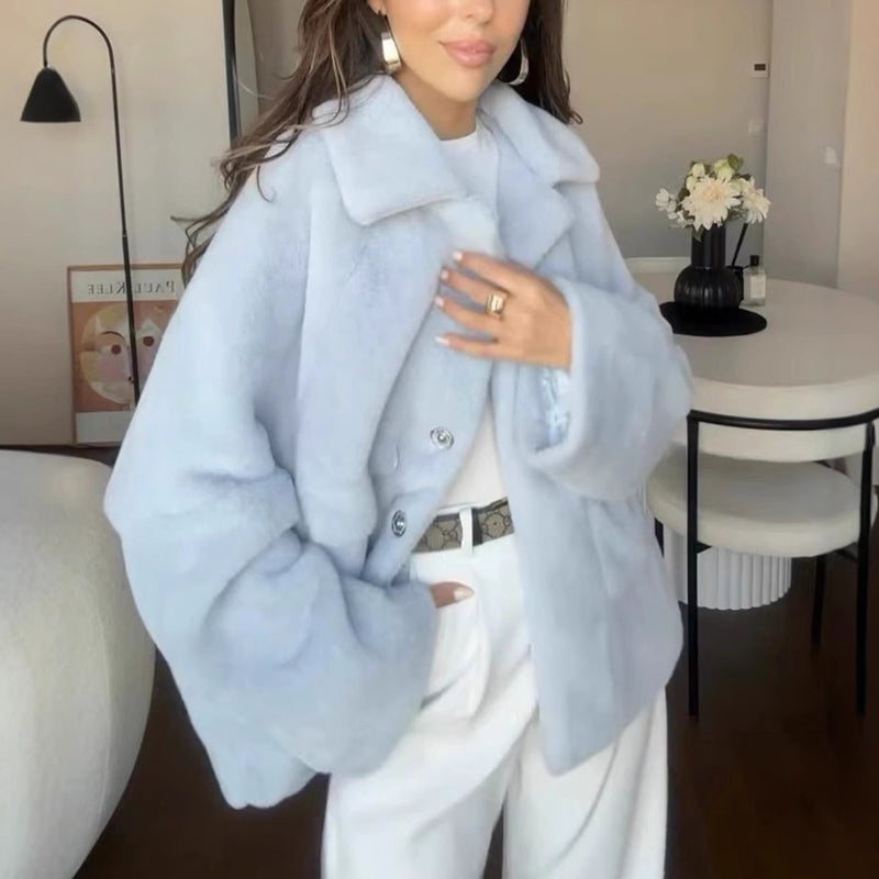Damen Jacke mit Reverskragen und praktischen Taschen - 4 - Annoboutique