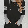 Hoodie Damen mit sportlichen Streifen und bequemer Passform - 1 - Annoboutique