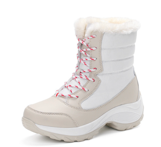 Damen Winterstiefel mit Schnürverschluss und kuscheligem Innenfutter - 2 - Annoboutique