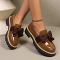 Loafers Damen mit Schleifen-Design und Chunky-Sohle - 1 - Annoboutique