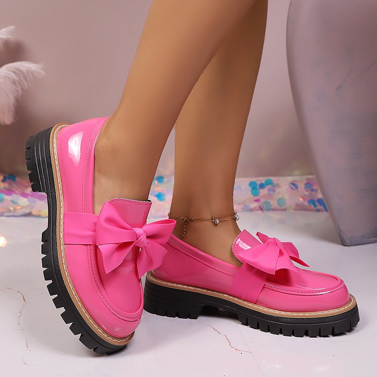 Loafers Damen mit Schleifen-Design und Chunky-Sohle - 2 - Annoboutique