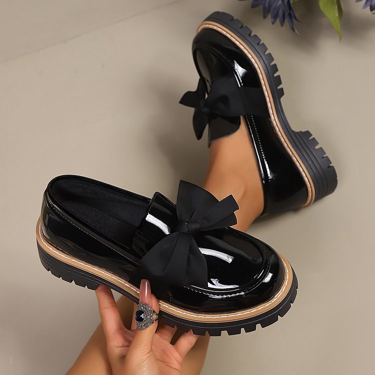 Loafers Damen mit Schleifen-Design und Chunky-Sohle - 4 - Annoboutique