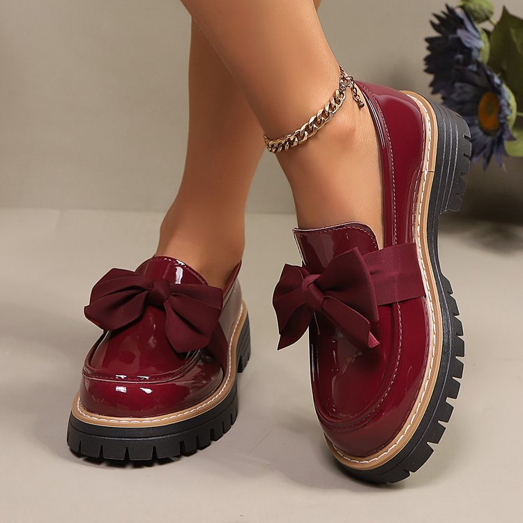 Loafers Damen mit Schleifen-Design und Chunky-Sohle - 5 - Annoboutique