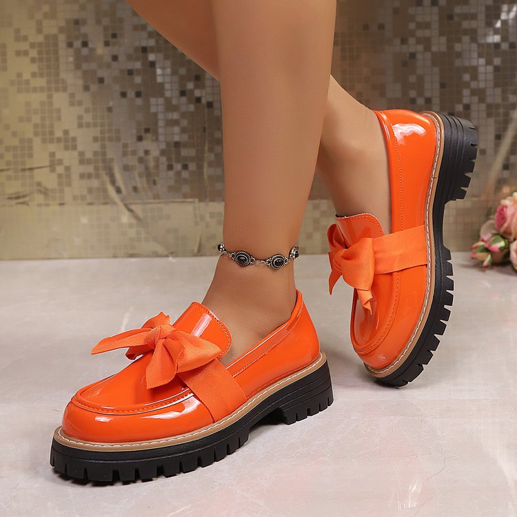 Loafers Damen mit Schleifen-Design und Chunky-Sohle - 6 - Annoboutique