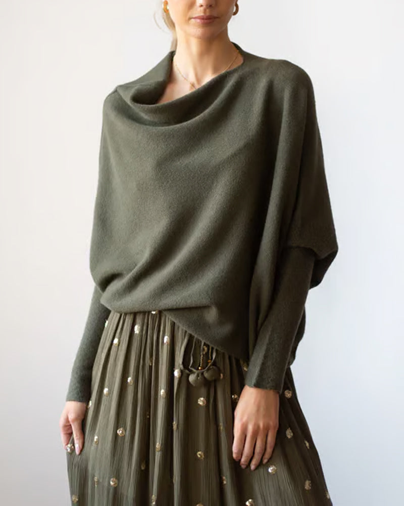 Pullover Damen mit schulterfreiem Schnitt und lässigem Oversized-Design - 4 - Annoboutique