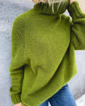 Pullover Damen mit hohem Kragen und lässigem Schnitt - 4 - Annoboutique