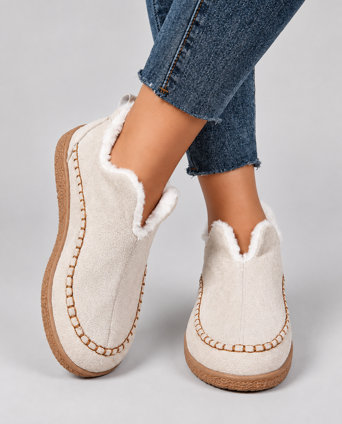 Damen Slipper mit kuscheligem Innenfutter und bequemer Passform - 1 - Annoboutique
