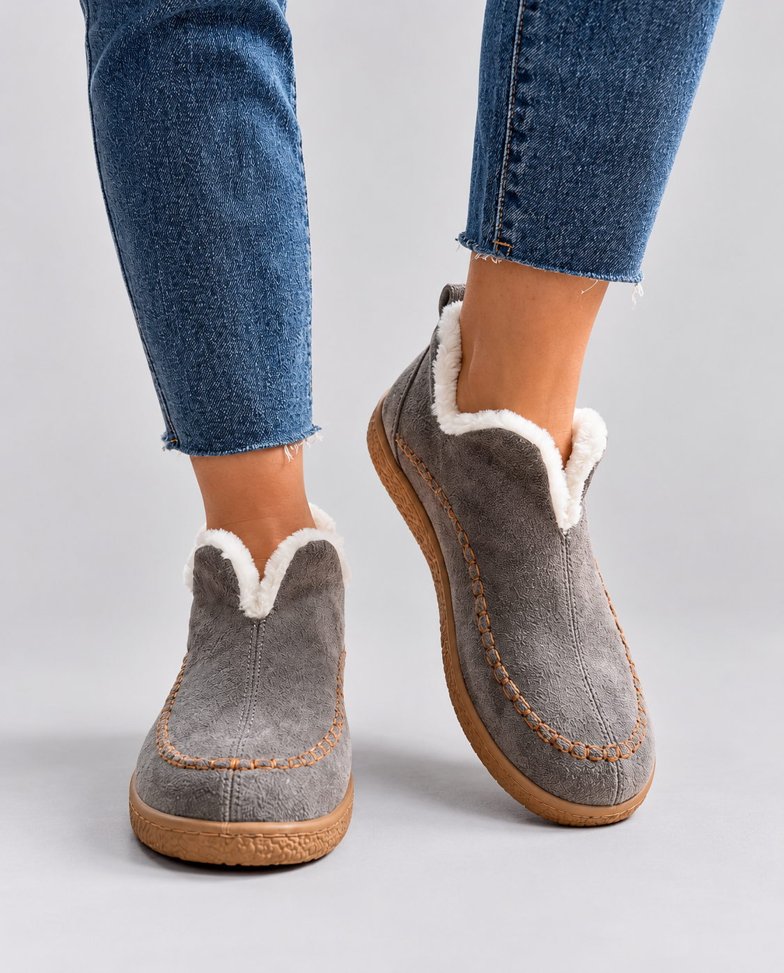 Damen Slipper mit kuscheligem Innenfutter und bequemer Passform - 3 - Annoboutique